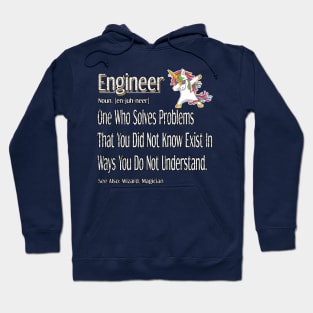 Funny Engineer Definition Awesome Engineering Gift For Unicorn Lovers Hoodie